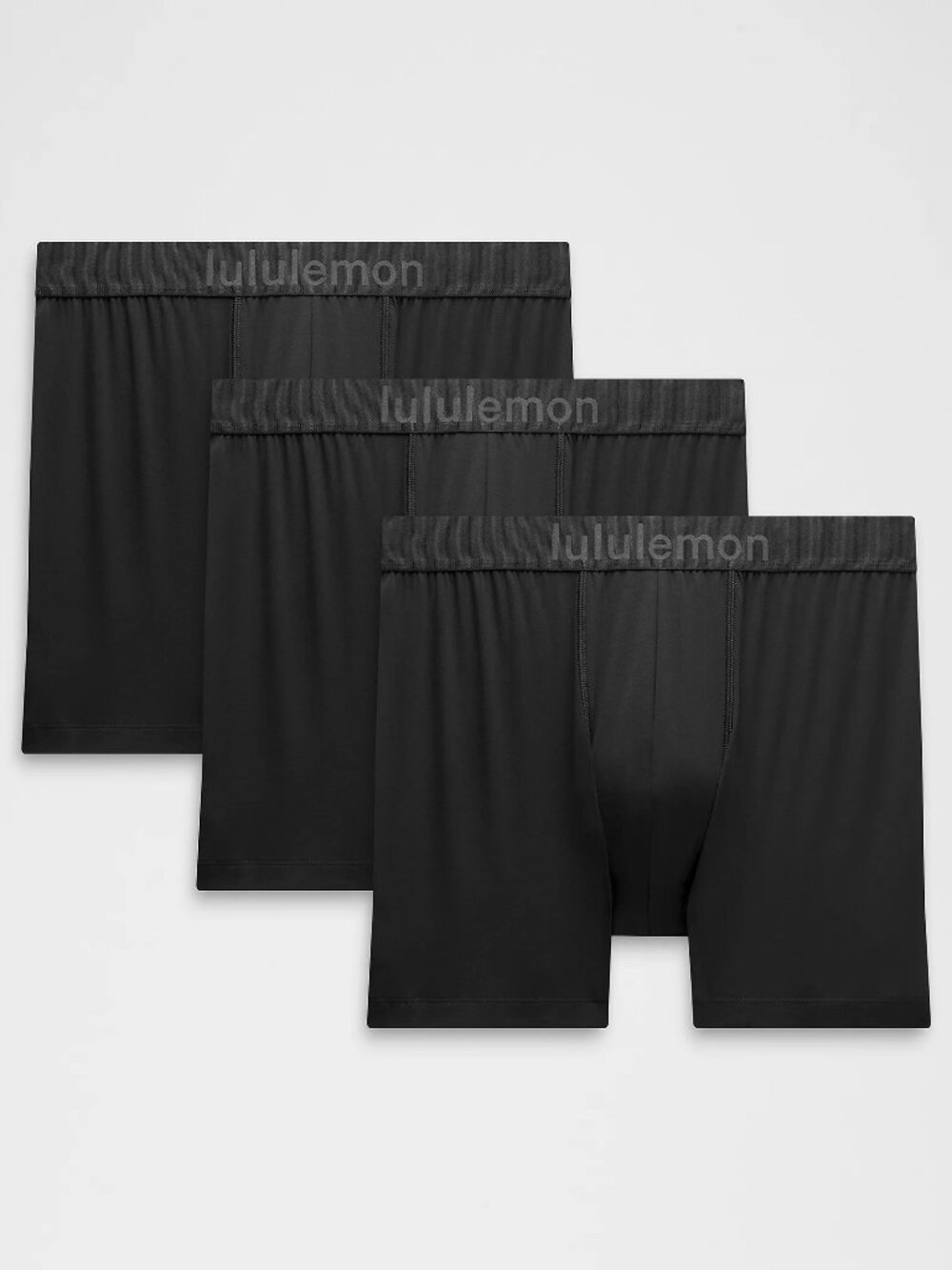 NWT - Lululemon Soft Stretch Active Boxer Brief 5" 3 Pack - Men’s Medium, Black